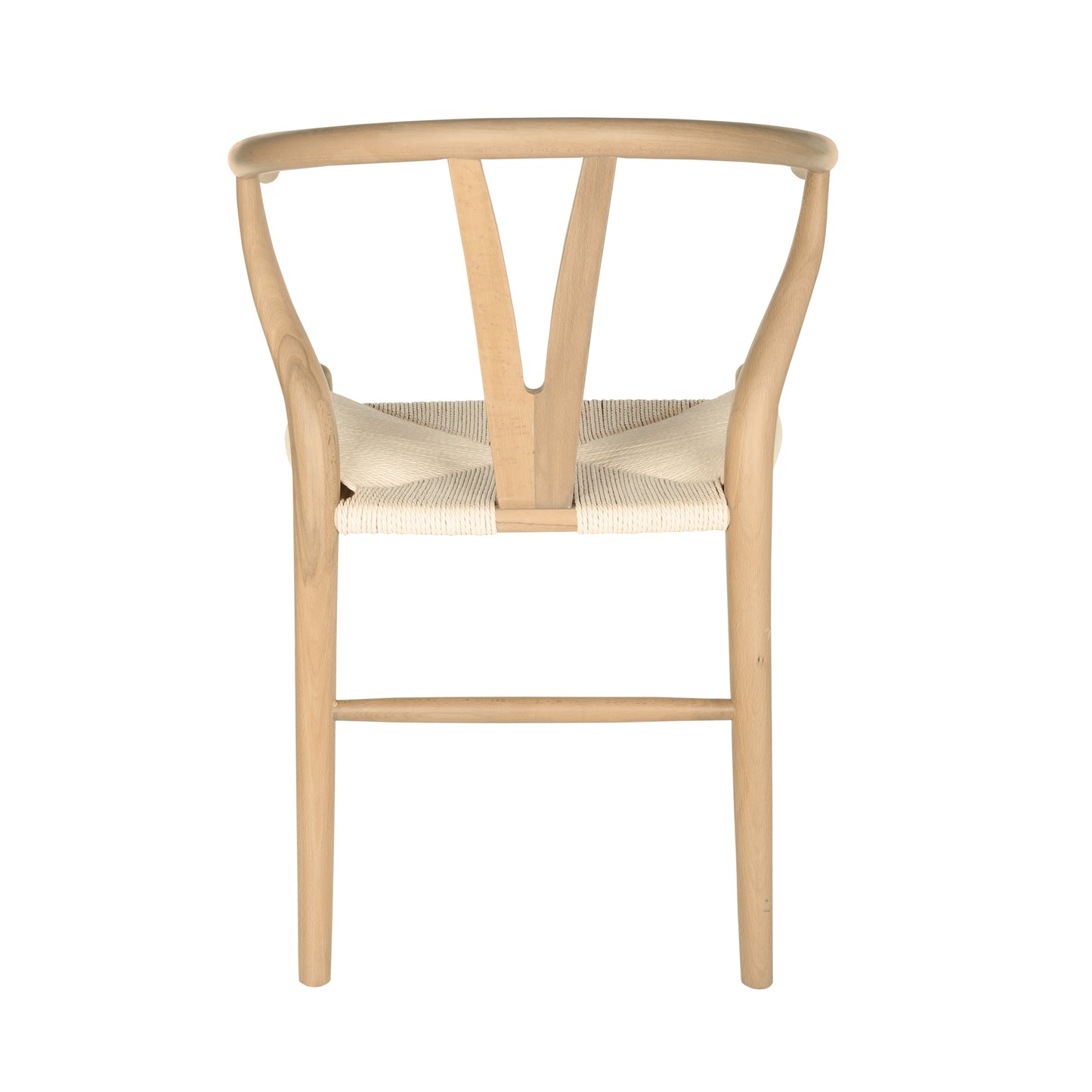 Evelina Side Chair in Natural Stained Frame and Natural Rush Seat - Set of 2