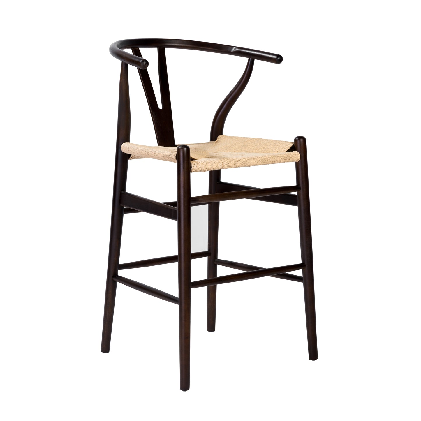 Evelina Counter Stool in Walnut - Set of 1