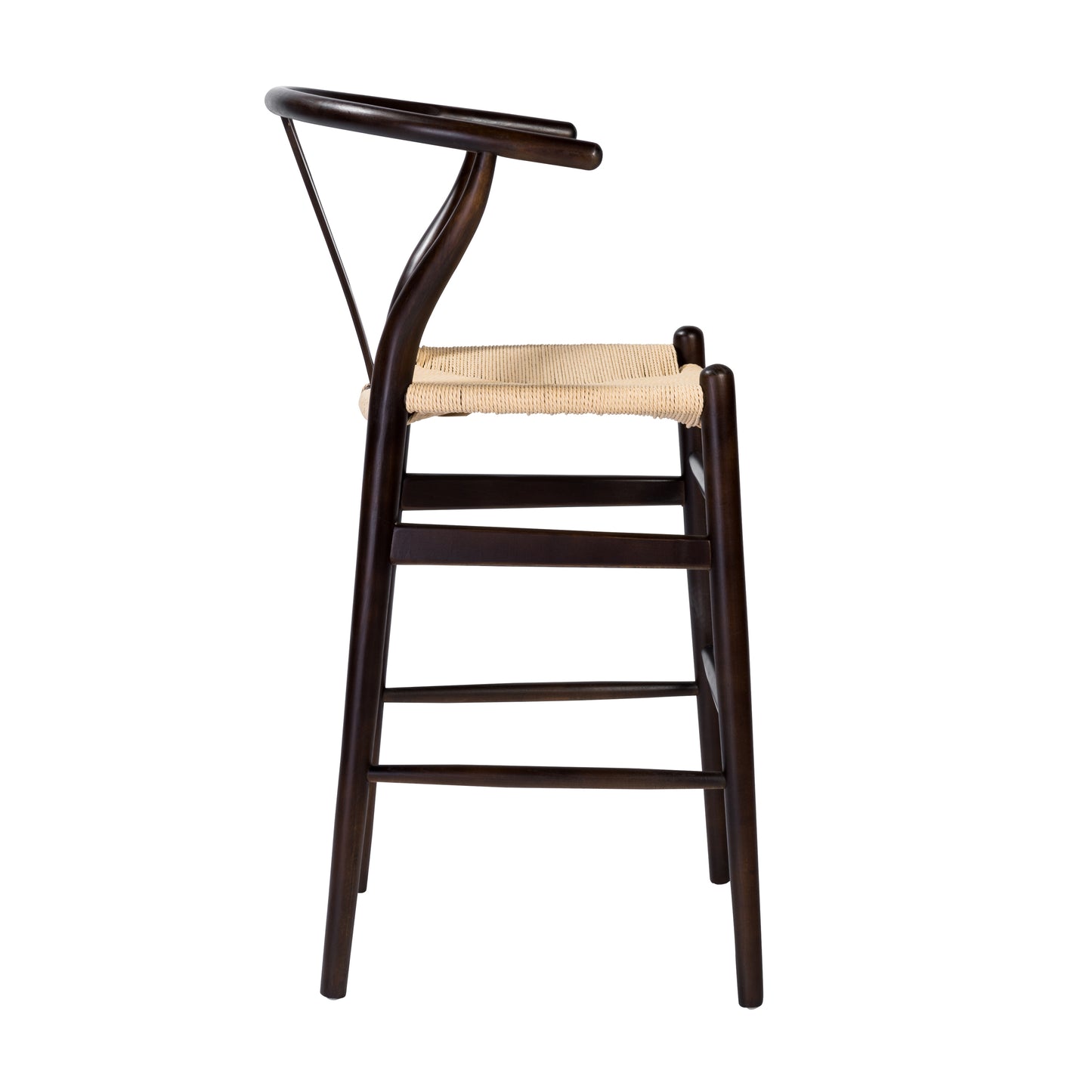 Evelina Counter Stool in Walnut - Set of 1
