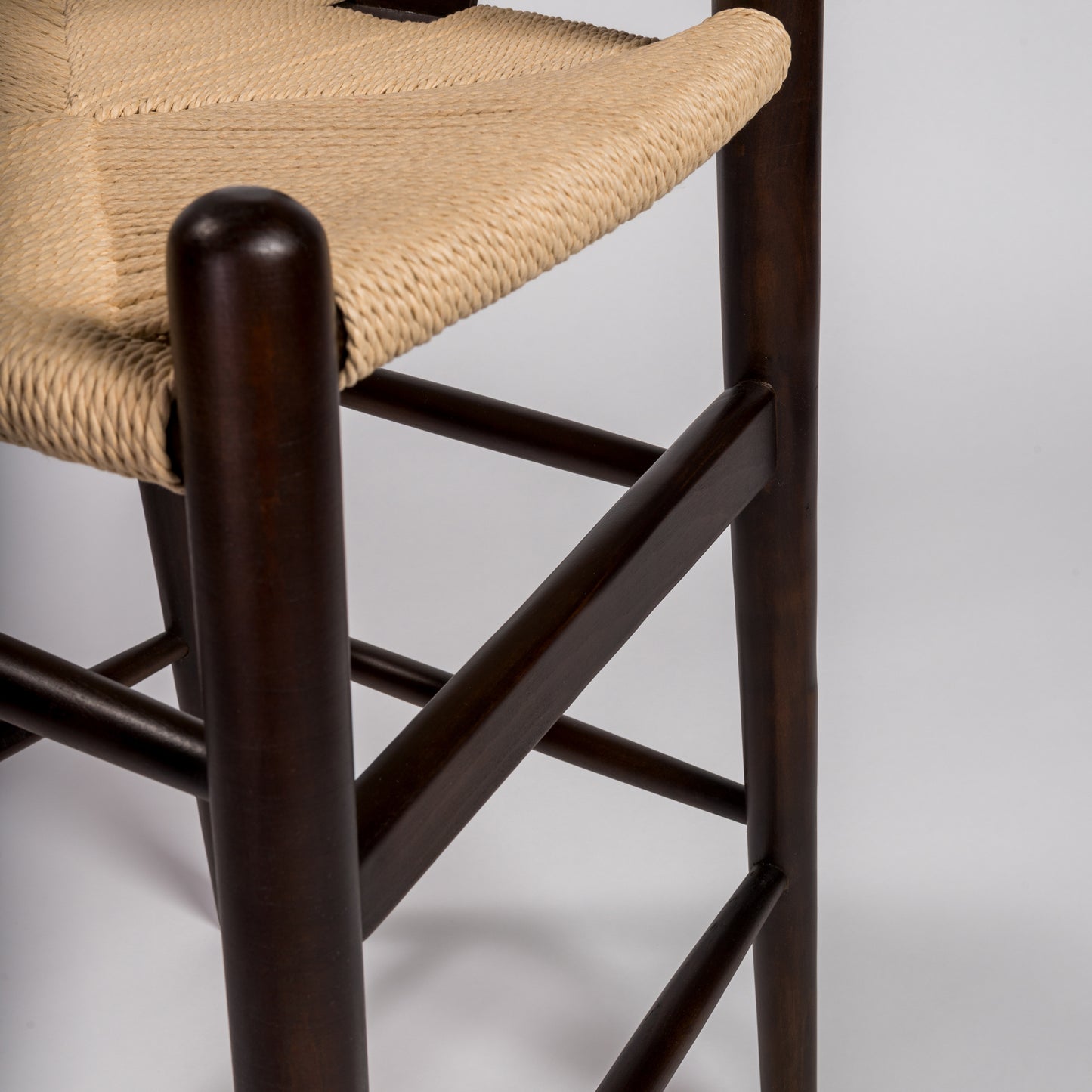 Evelina Counter Stool in Walnut - Set of 1