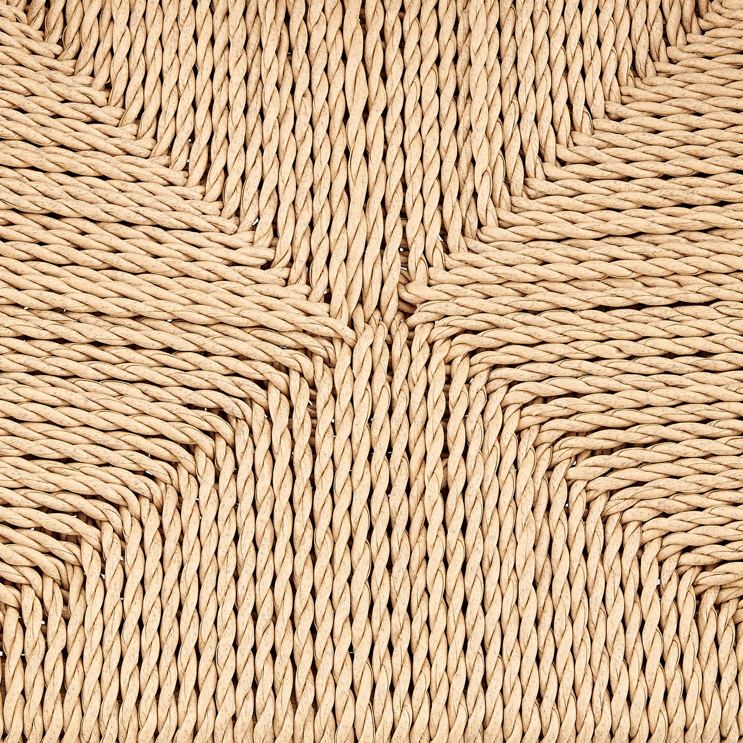 Evelina Outdoor Side Chair in Heat Treated Ash Frame in Golden Ash Color and Natural Rattan Seat - Set of 2